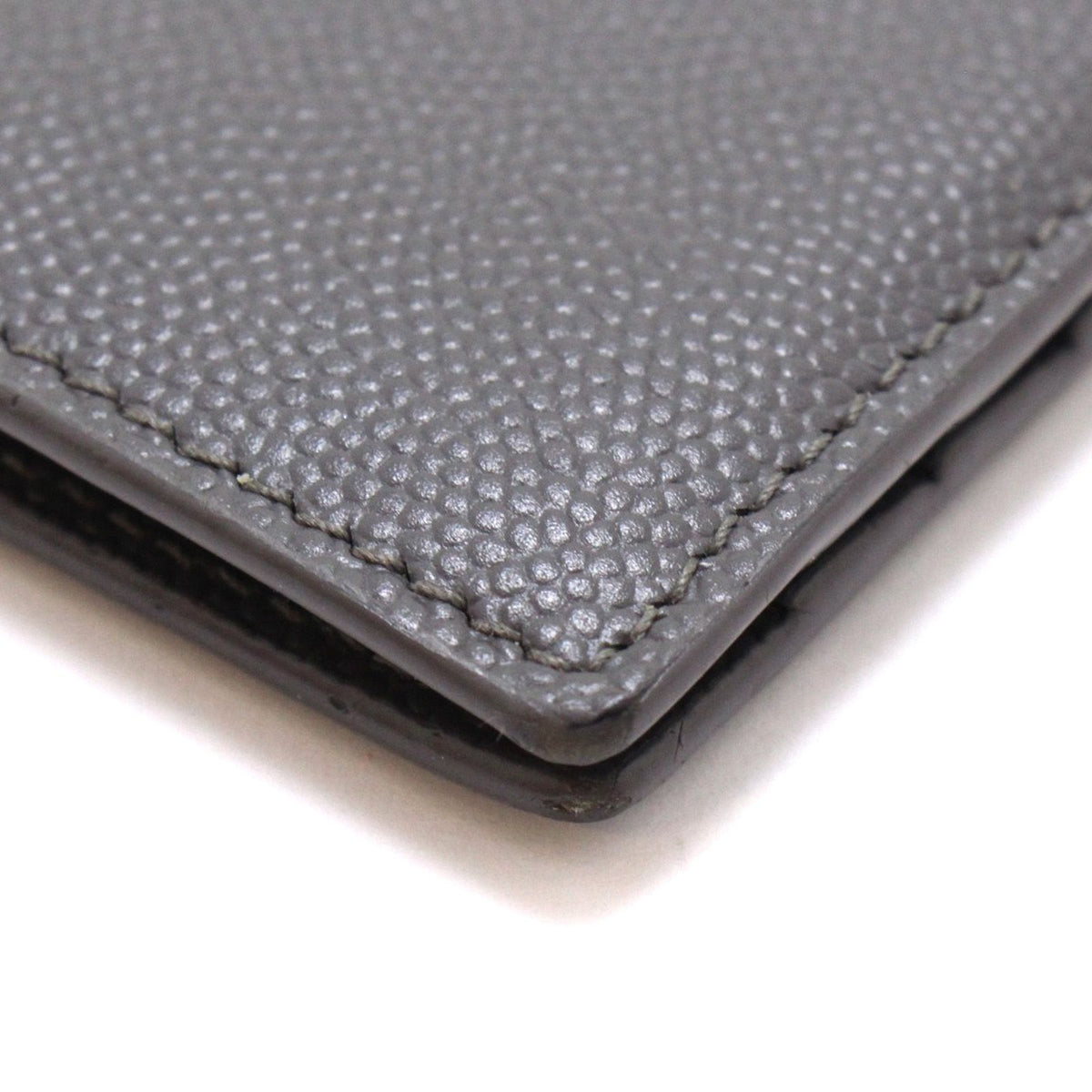 saint laurent grey wallet side view