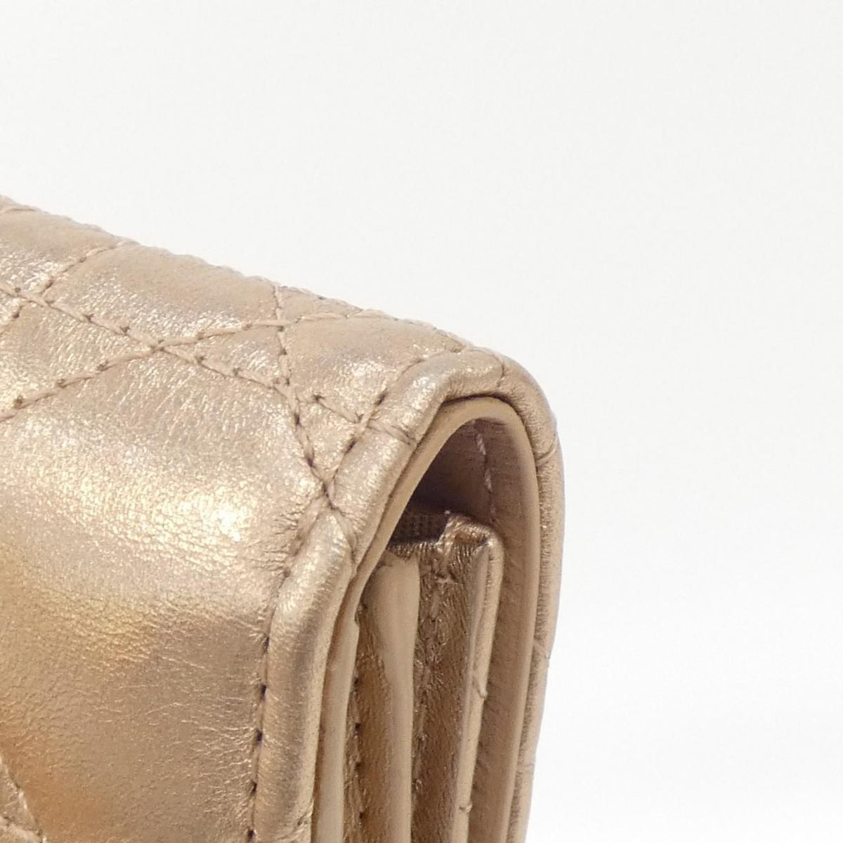 christian dior pink wallet rear view