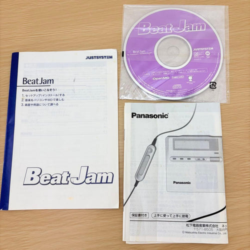 panasonic sj-mr270 minidisc player markings and labels
