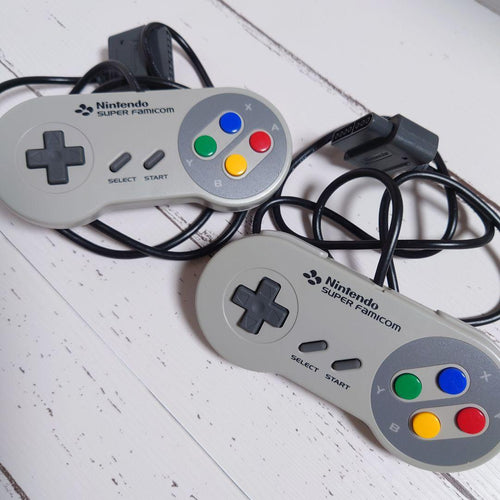 nintendo shvc-001 video game console side view