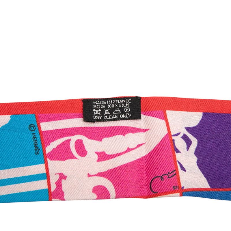 hermes pink scarf accessories included