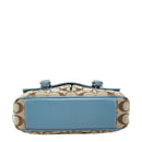 coach beige shoulder bag rear view