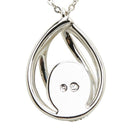 swarovski necklace rear view