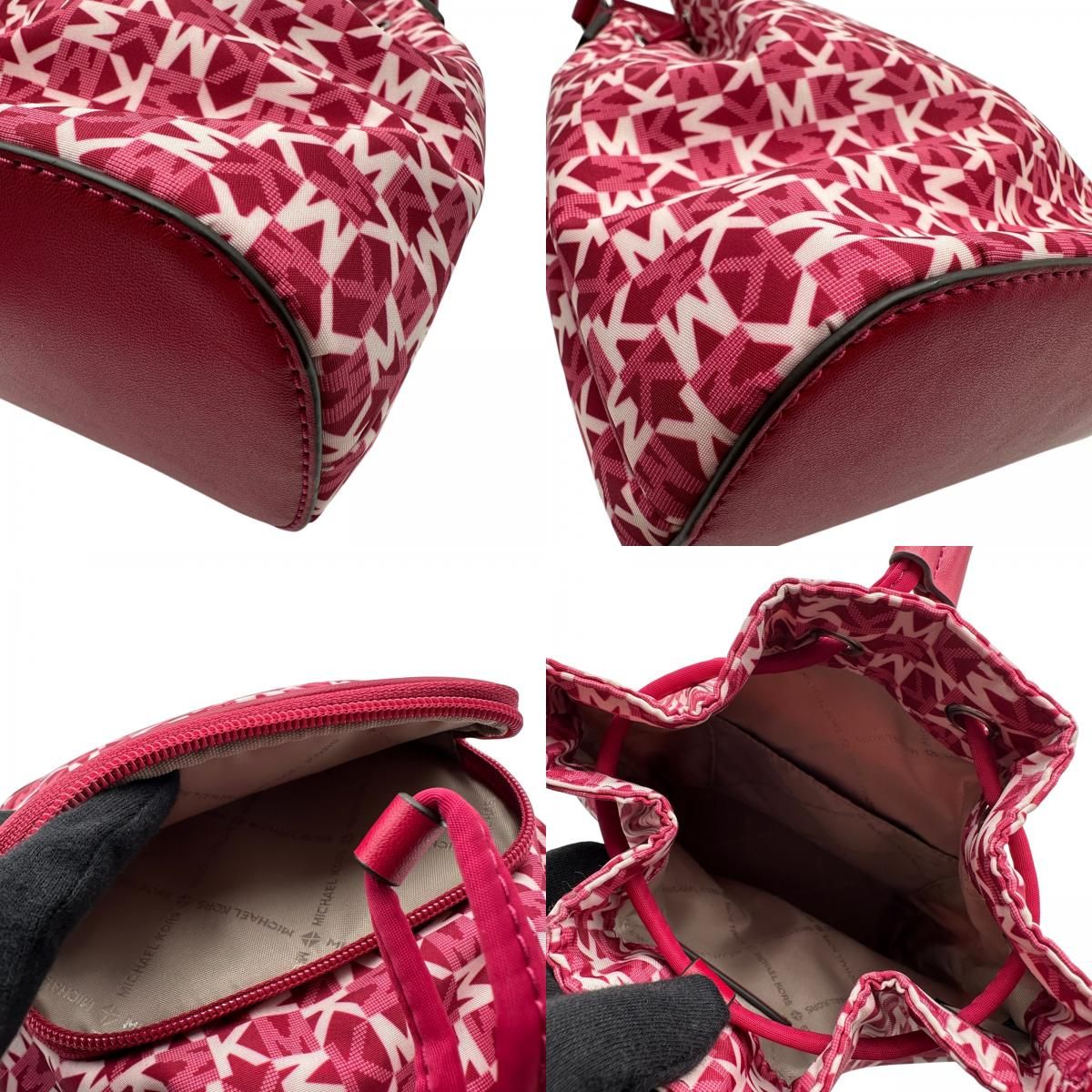 pink handbag markings and labels