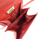 loewe red shoulder bag interior details