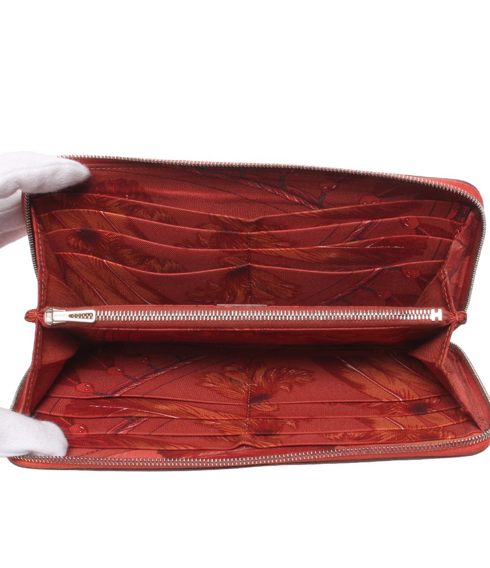 hermes orange wallet accessories included