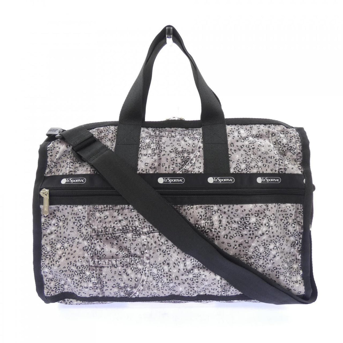 lesportsac grey handbag rear view