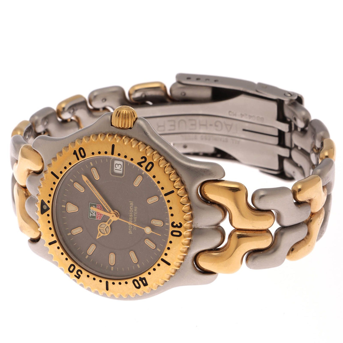 tag heuer wg1120-0 grey watch rear view