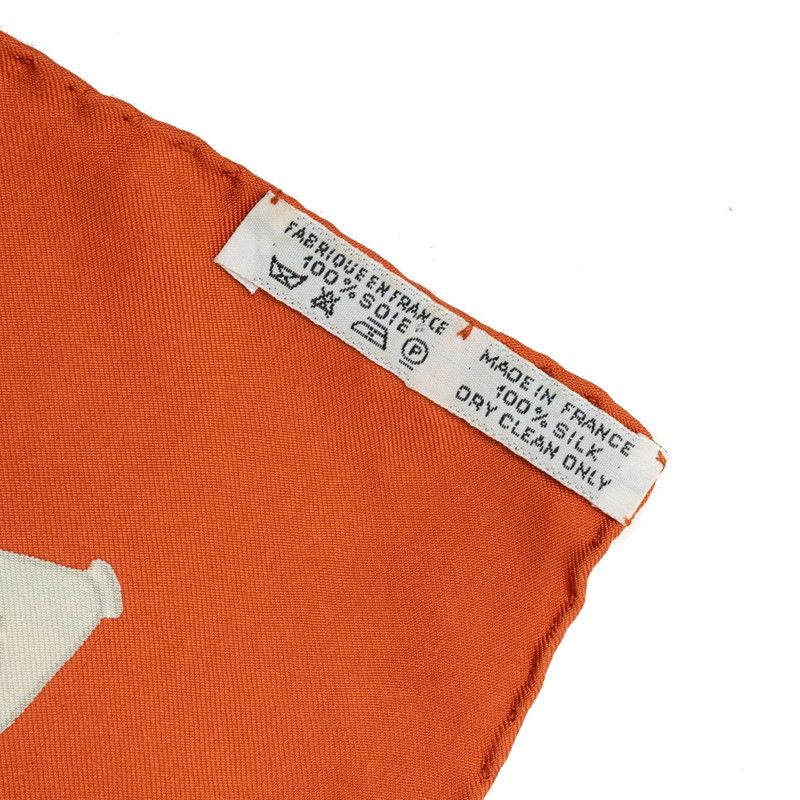 hermes scarf markings and labels