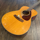 yamaha fg-130 green acoustic guitar front view