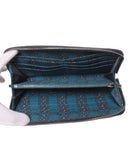 hermes navy wallet rear view