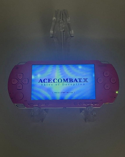 sony psp-1000 pink handheld console markings and labels