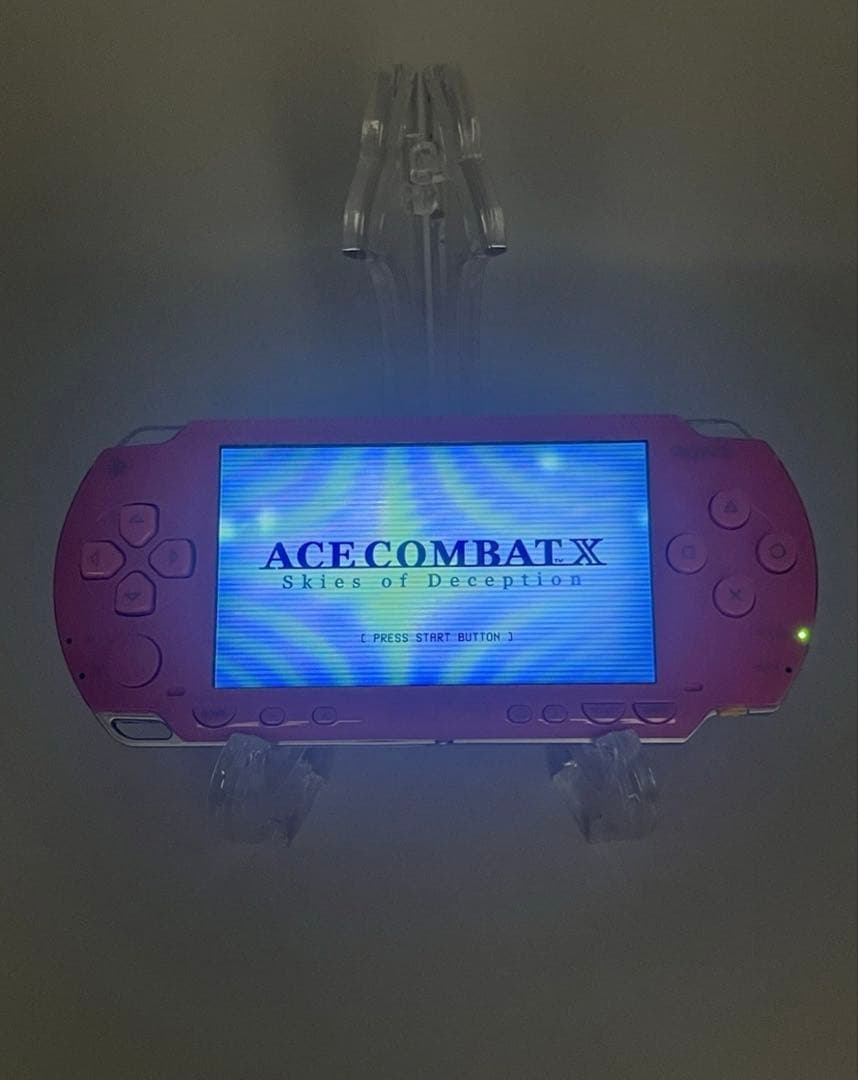 sony psp-1000 pink handheld console markings and labels