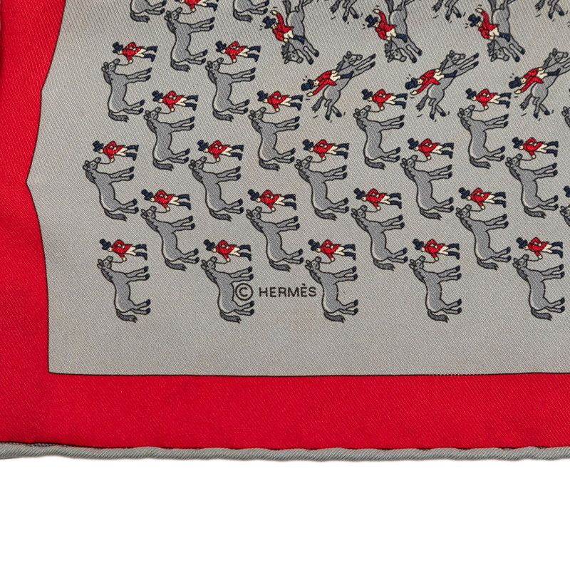 hermes grey scarf accessories included