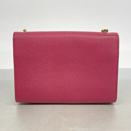 salvatore ferragamo pink shoulder bag functional details