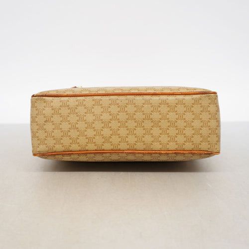 celine beige shoulder bag rear view