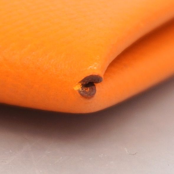 hermes orange card holder accessories included