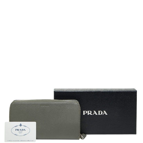 prada 2m1411 grey wallet markings and labels