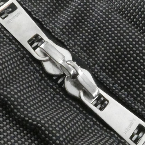 hermes black / silver handbag condition details