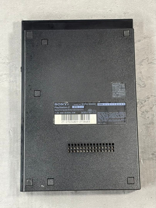 sony scph-90000 video game console markings and labels