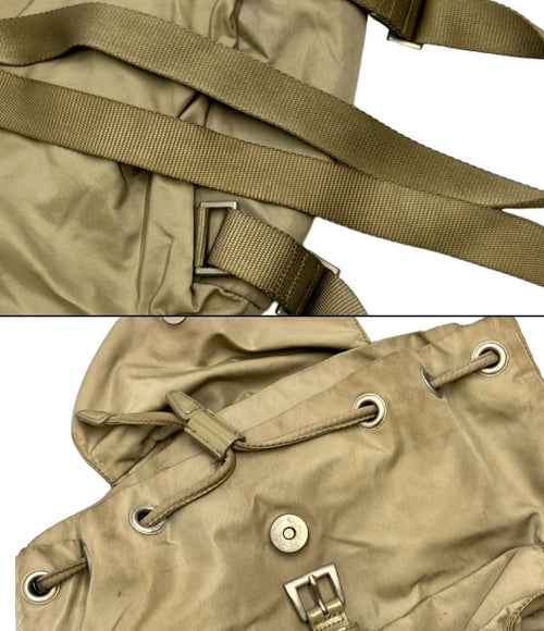 prada backpack markings and labels