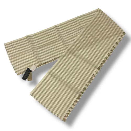 versace beige scarf side view