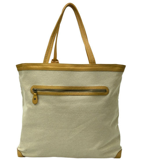 ibiza beige tote bag front view