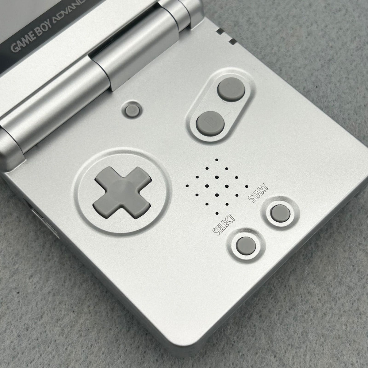 nintendo ags-001 handheld console markings and labels