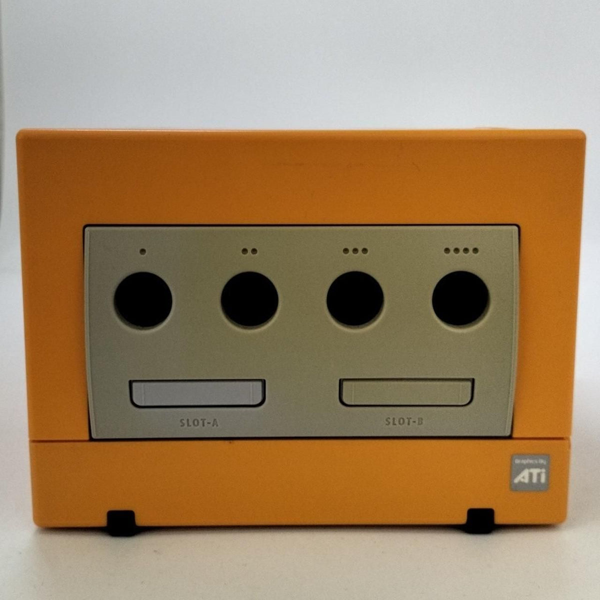 nintendo dol-001 video game console front view