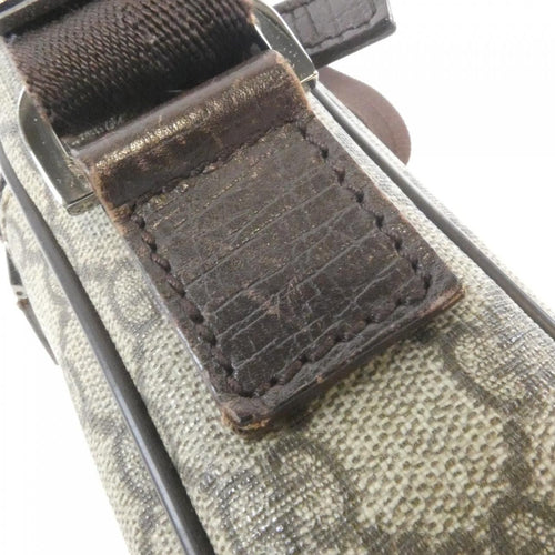 gucci beige / brown shoulder bag side view