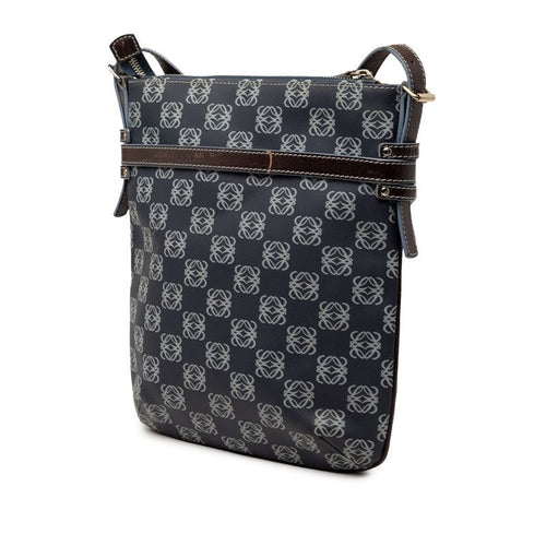 loewe navy shoulder bag front view