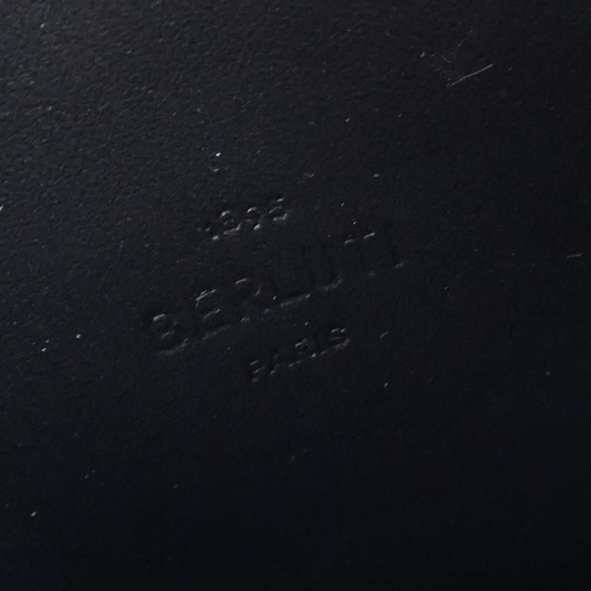 berluti grey coin purse rear view