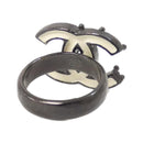 chanel white ring front view