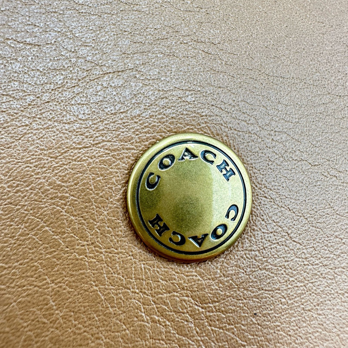 coach cam00 beige tote bag interior details
