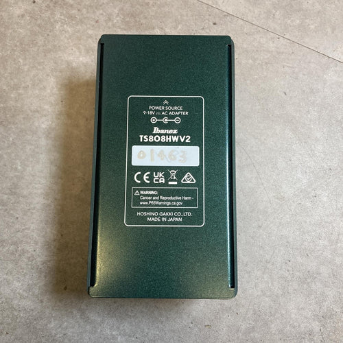 ibanez ts808hwv2 guitar effector front view