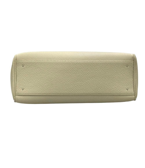 vasic beige shoulder bag side view