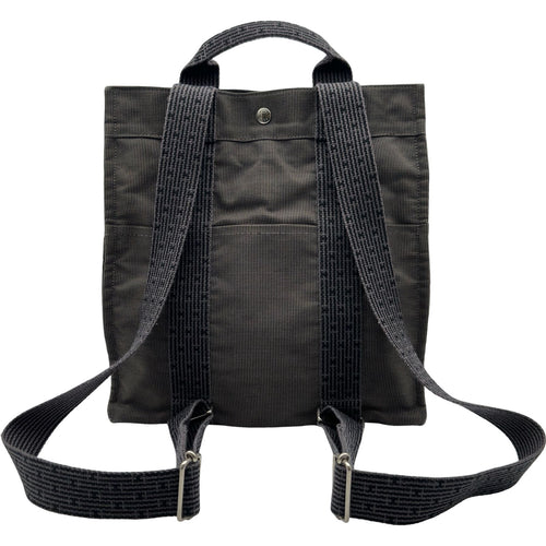 hermes grey backpack front view