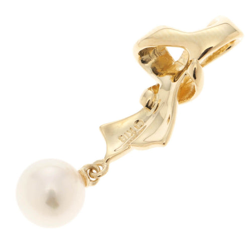 mikimoto k18yg/p pendant front view