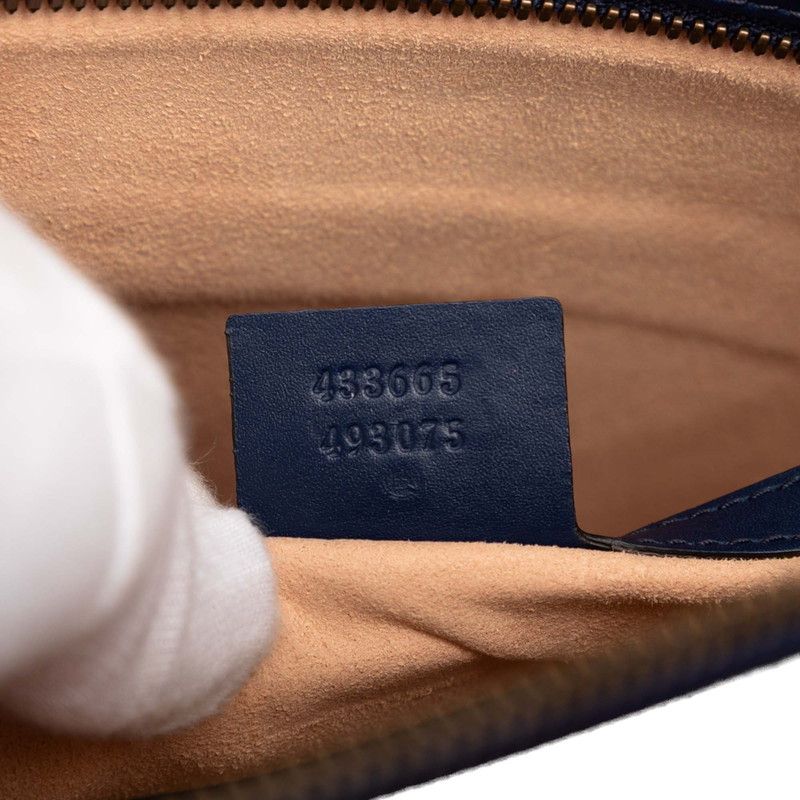 gucci navy pouch / clutch condition details