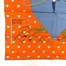 hermes orange scarf condition details
