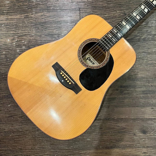 greco f-140 acoustic guitar front view
