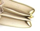 louis vuitton m81914 beige wallet side view