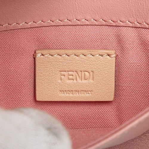 fendi 8m0346 pink shoulder bag interior details