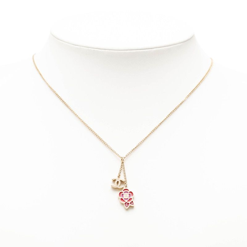 chanel pink necklace condition details