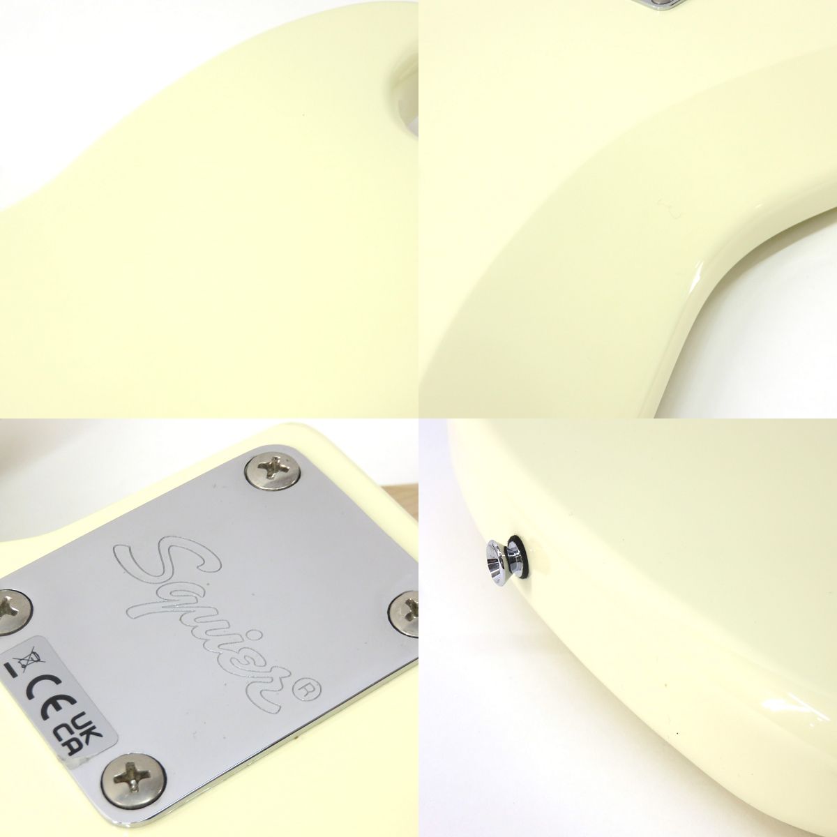 squier bass guitar interior details