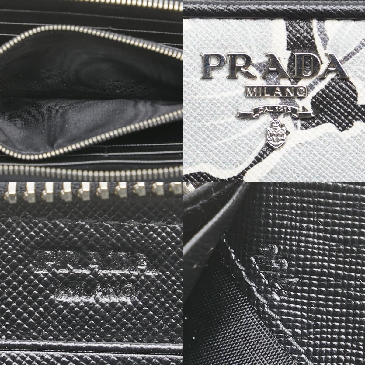 prada 1m0506 grey wallet markings and labels