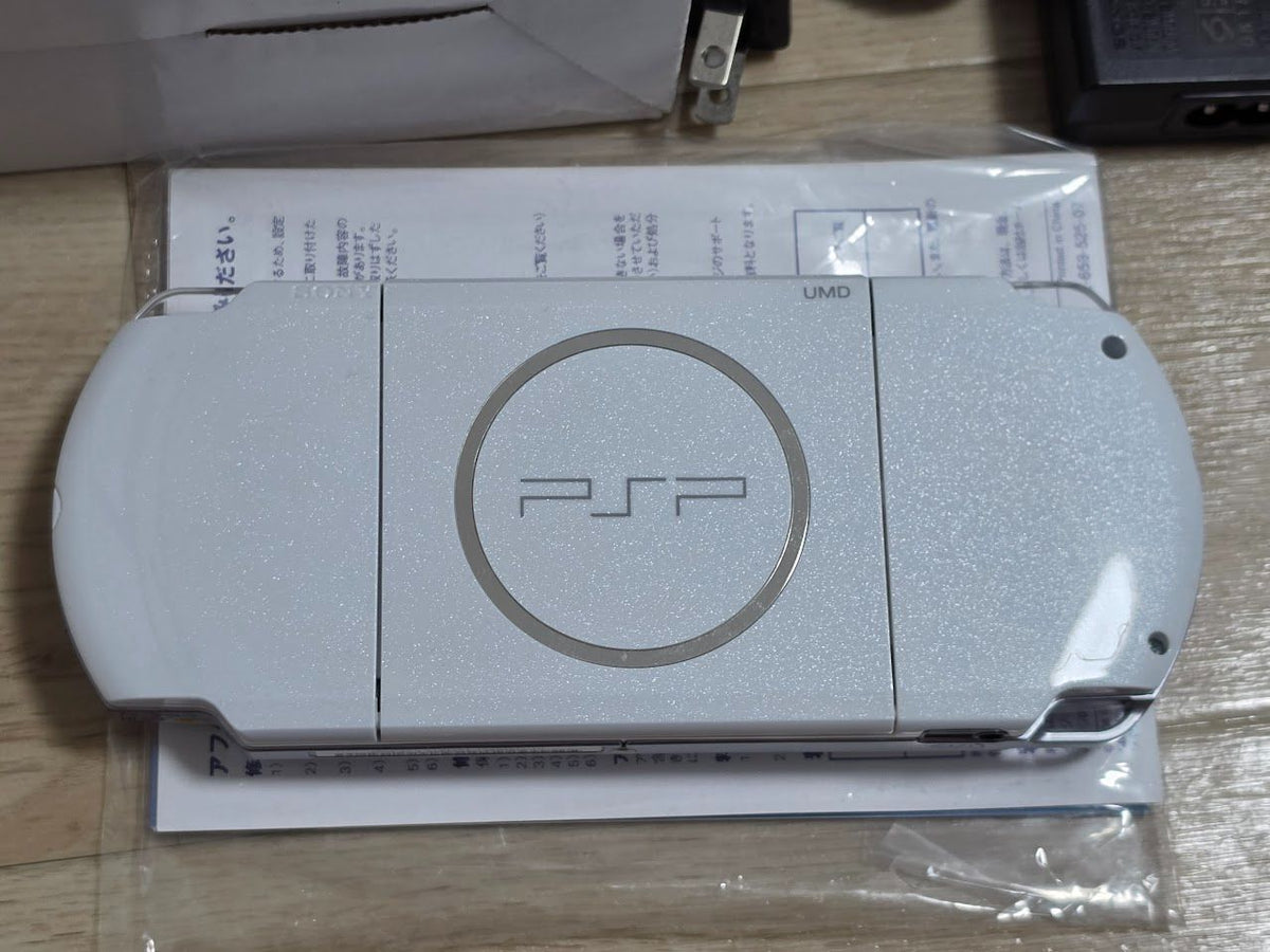 sony psp-3000 handheld console markings and labels