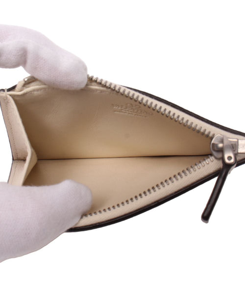 valentino garavani 6y2p0v14uag beige card holder side view