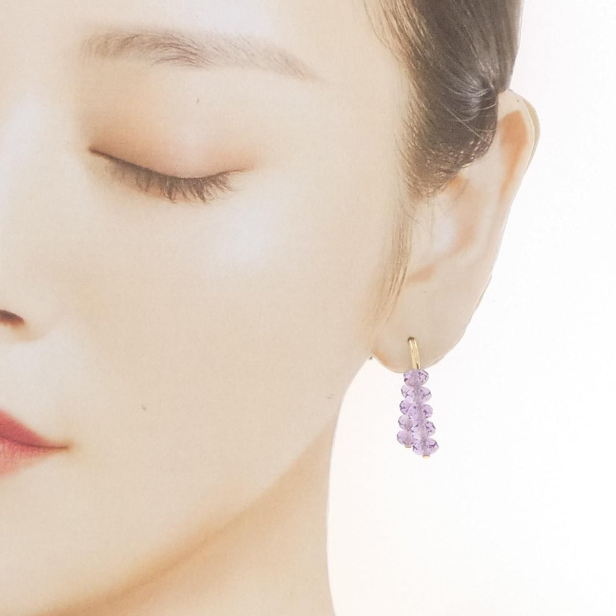 ahkah earrings side view