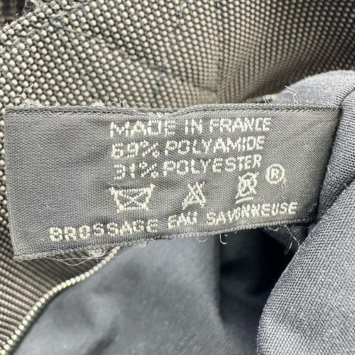 hermes grey tote bag interior details